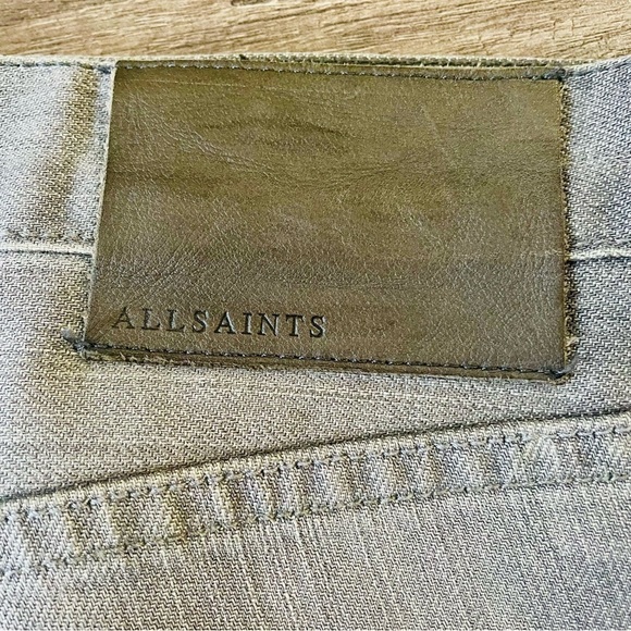 All Saints Gray Cigarette Fit Jeans Size 30 - Picture 2 of 10